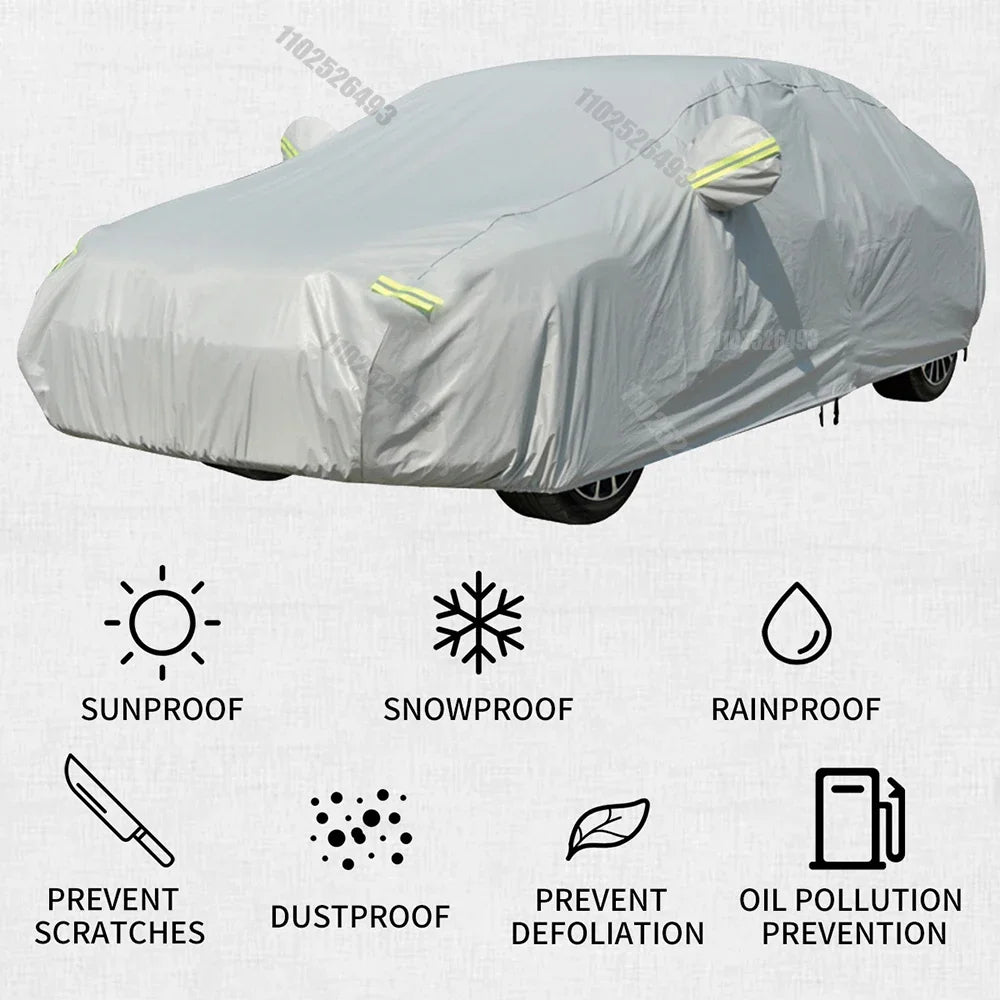 NEW Arrivals S-2XL Plus Size for Mercedes Benz Class Rolls Royce Top Quality Car Cover Thickened Outdoor Sun Protection Heat Insulation Ultraviolet Protection and Dust Prevention Four Seasons Car Accessories