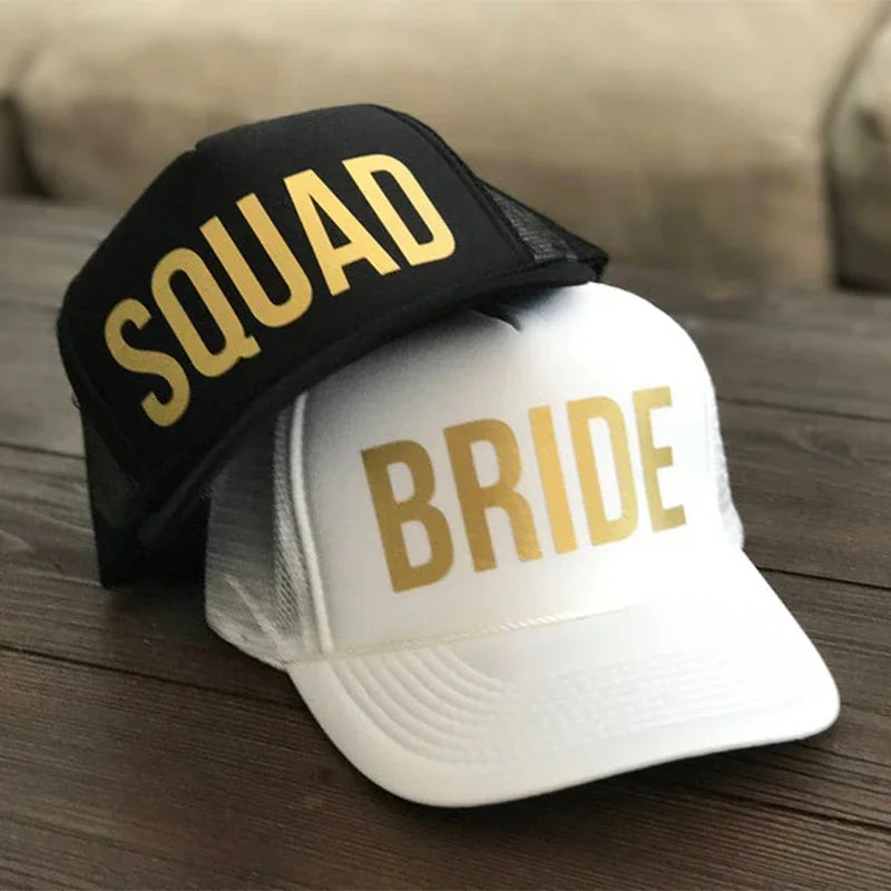 NEW Arrivals Bride/Groom 4 Patterns Personalized Bride to Be Groom Groomsman Bridesmaid Party Hats for Bachelorette Hen Night Wedding Engagement Bridal Decor