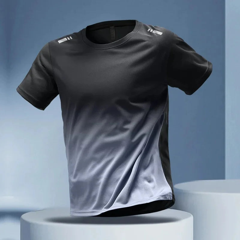 NEW Arrivals M-5 XL (100Kg+) 5 Colors Quick Dry Short Sleeve Men's T-Shirt Sport Top Summer Running Fitness Cycling Clothes Breathable Half Sleeve Thin Style Ins Men Sports Apparel Supplies