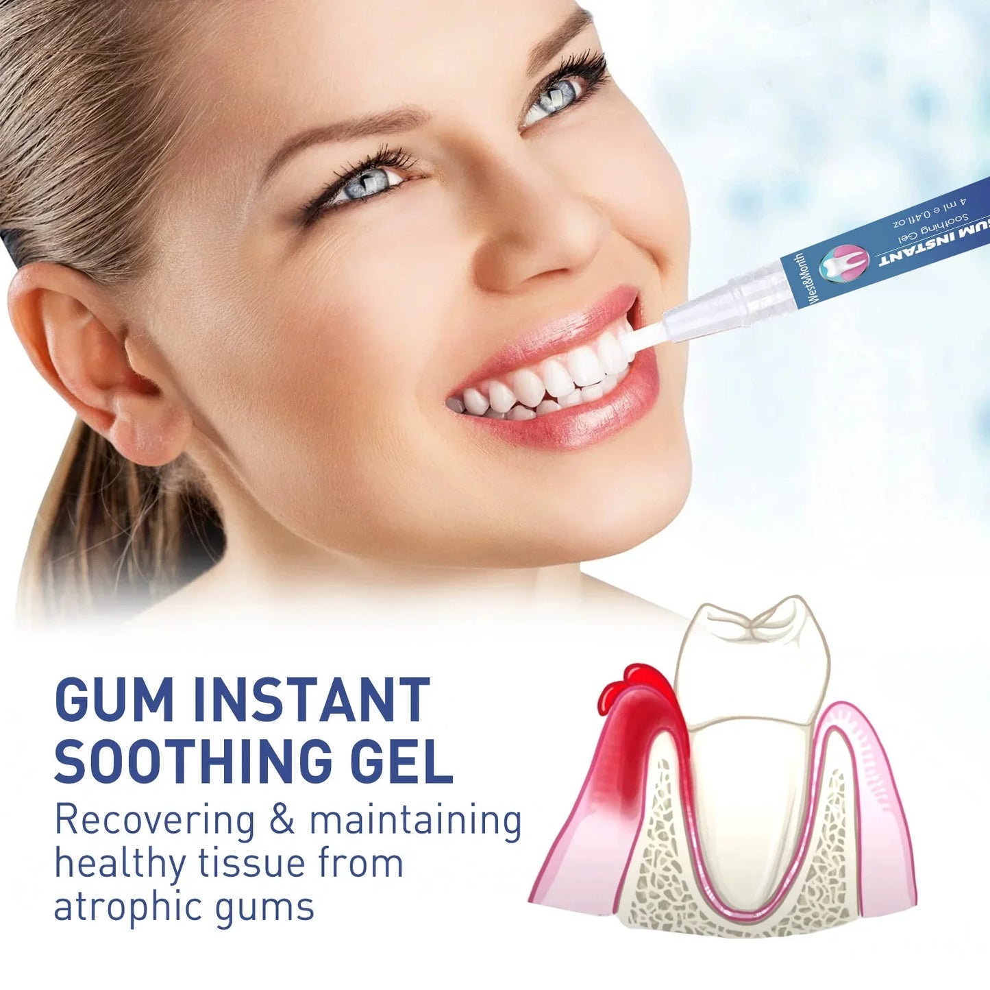Buy 5 Get 5 Free Rapid Repair Damaged Gums Gel Serum Relieve Sore Tooth Allergy Dental Caries Tooth Cleaning Toothpaste Deep Cleaning Teeth Stain Dentistry Accessories Health Care Supplies