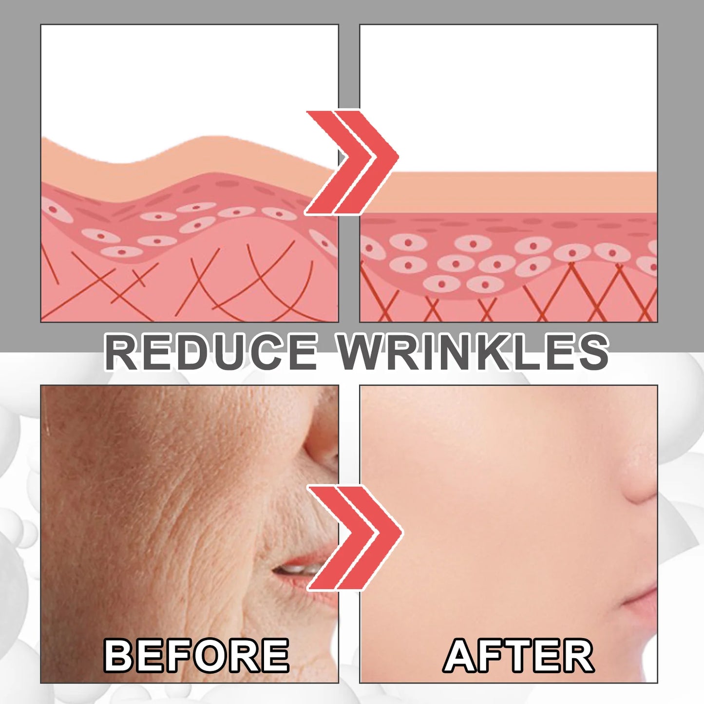 Collagen Anti Wrinkle Cream Reverse Age Recombination To Lighten Fade Fine Lines Moisturize Anti-Aging Firmen Skin Whiting Cream
