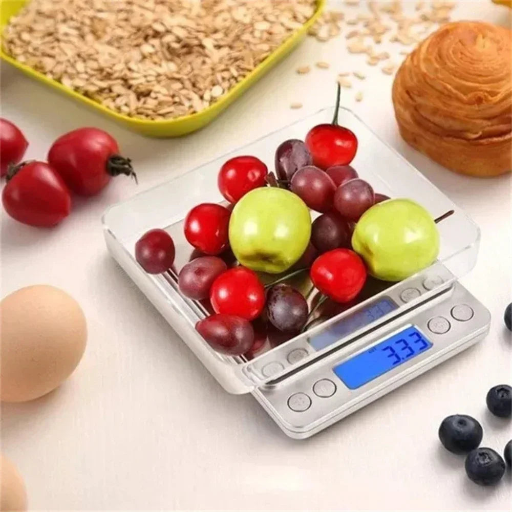 NEW 3KG Measuring Tools Kitchen Mini Pocket Digital Scale Gold Stainless Steel 3000g Precision Jewelry Electronics Scales Dining Bar