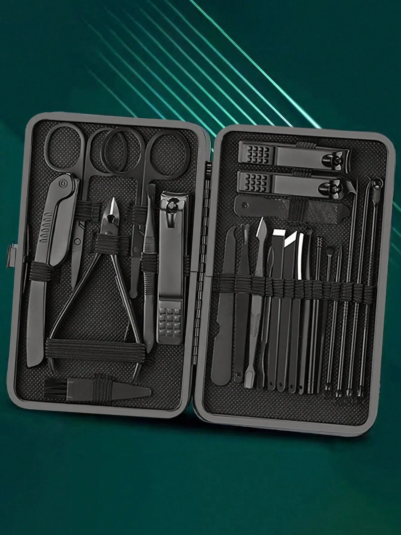 NEW Arrivals 40PCS Combo Manicure Nail Clippers Pedicure Set - Stainless Steel Manicure, Professional Grooming Kit, Nail Care Tools with Luxurious Travel Case Nail Care Accessories