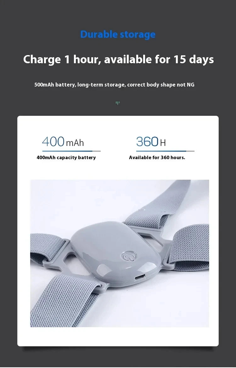 NEW Arrivals 10PCS Set Smart Posture Corrector Rechargeable Back Brace 8 Shape Vibration Reminder 400mAh Battery for Work Study Office Home Kids Sitting Back Corrector