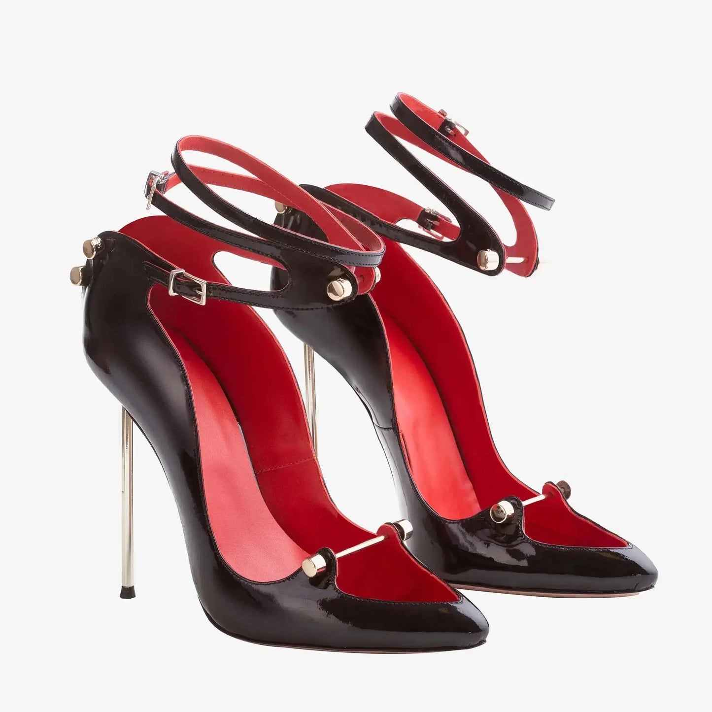 UK Large Size Runway Women Pumps Crystal Metal Decoration Luxury High Heels Sandals For Women Luxury Designer Nightclubs Banquets Female High Heels Shoes