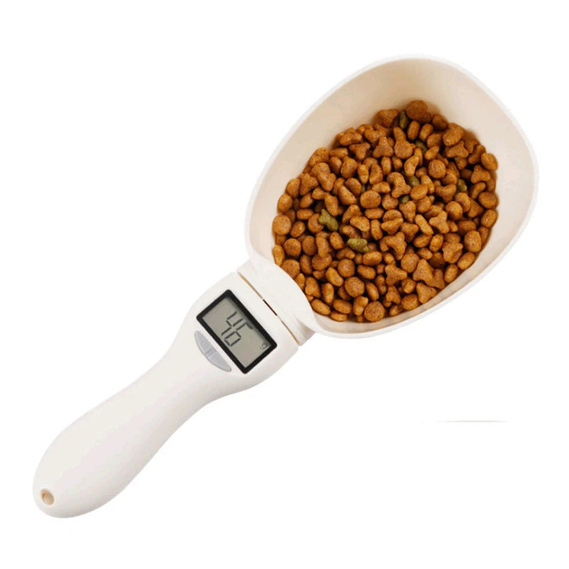 NEW Arrivals Pet Food Scale LCD Electronic Precision Weighing Tool Dog Cat Feeding Food Measuring Spoon Digital Display Kitchen Scale Pets Home Supplies