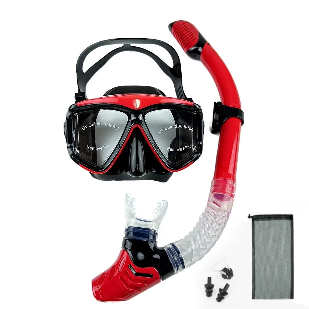 NEW Arrivals 8 Colors Professional Scuba Diving Mask Snorkeling Suit Adult Silicone Skirt Anti-Fog Goggles Swimming Water Pool Beach Diving Accessories Sports Supplies