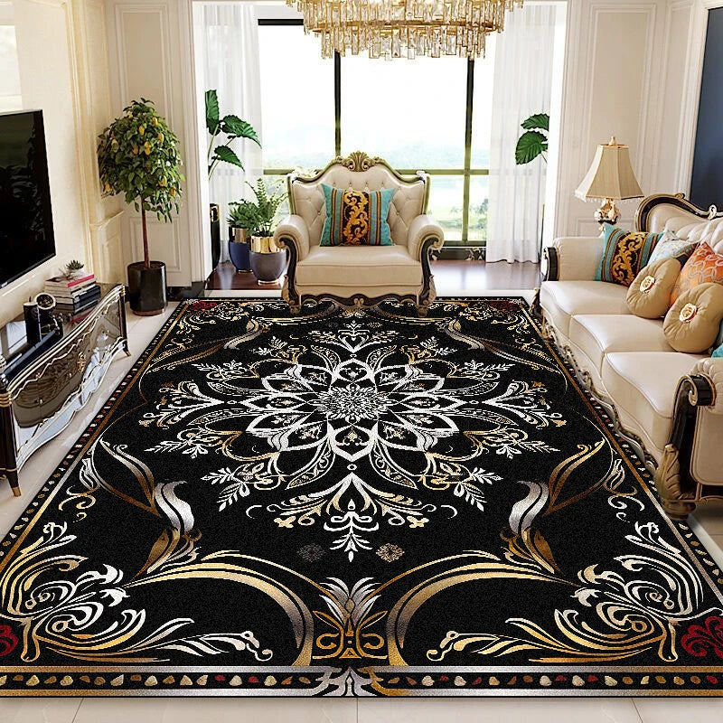 NEW Arrivals 8 Patterns/Flannels Luxury Persian Red Carpet Living Room Decoration Sofa Area Rugs 200x400cm Large Area Bedroom Non-Slip Floor Mat Washable European Style Luxury Carpets