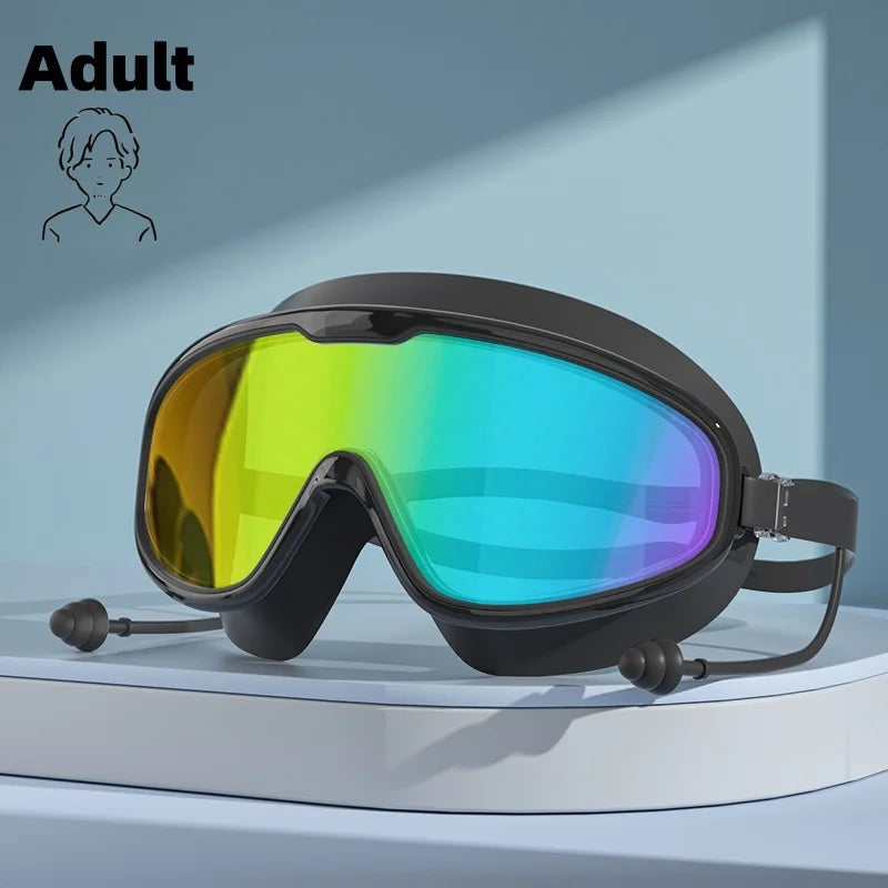 NEW Arrivals 12 Colors Swimming Goggles with Waterproof and Anti Fog High-Definition Professional Diving Goggles for Adult Boys and Girls Swimming Sport Accessories