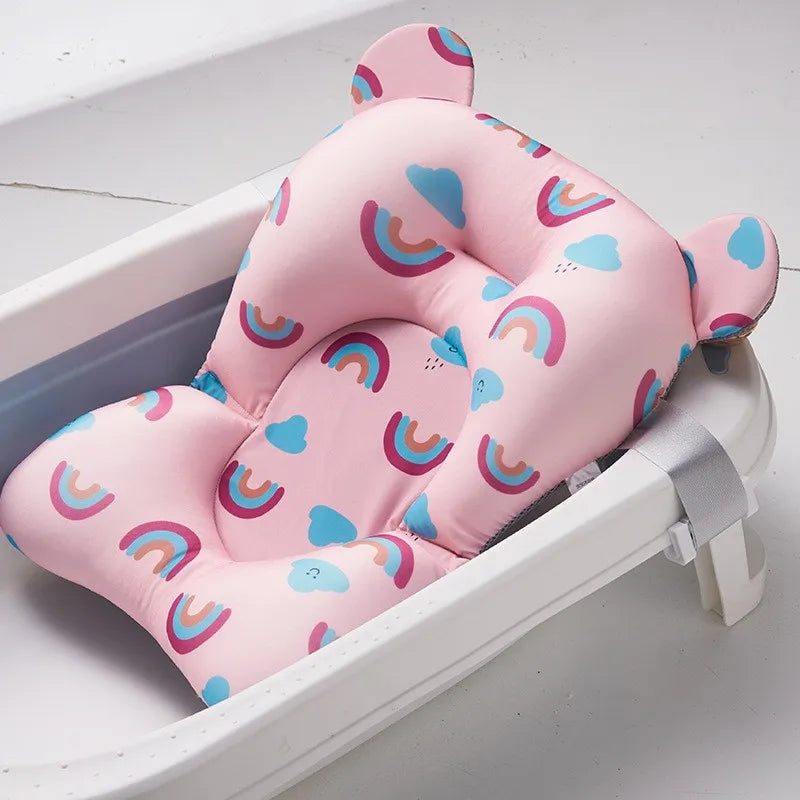 NEW Arrivals Baby Bath Support Pad Foldable Floating Seat Adjustable Newborn Bathing Cushion Infant Safety Net Hammock Babies Personal Care Supplies