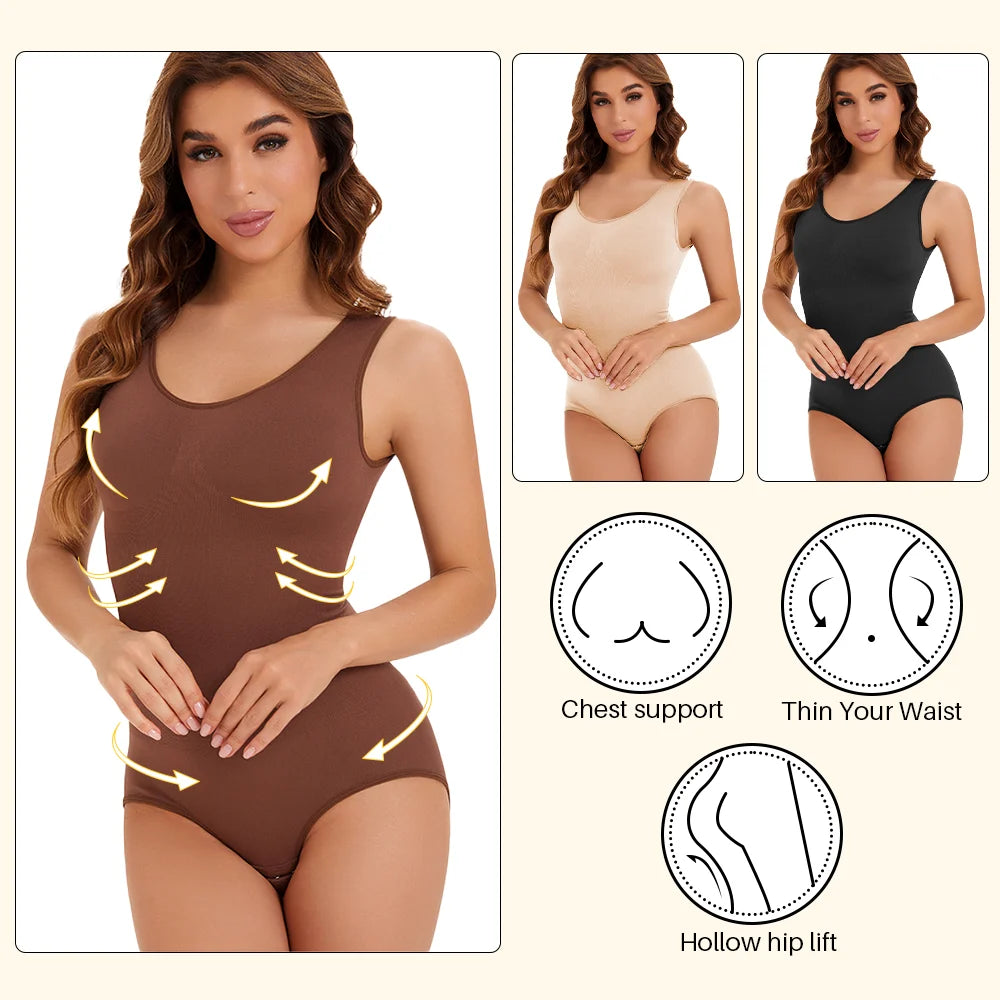 NEW Arrivals 2 PCS Slimming Bodysuit Women One-Piece Shapewear Corset Reducing Body Shaper Modeling Underwear Tummy Control Panties Briefs