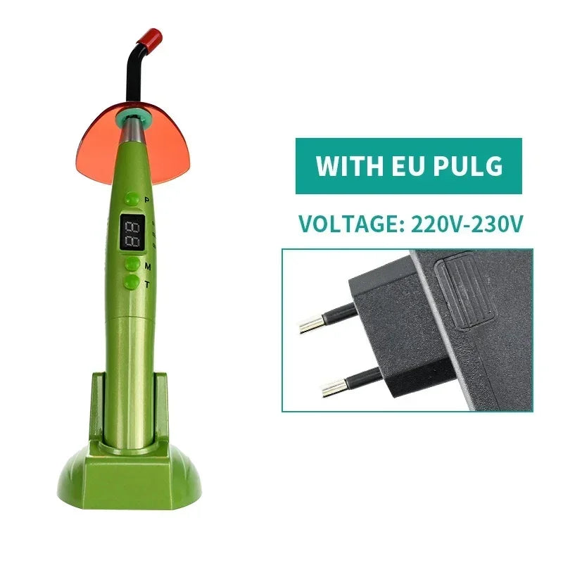 NEW Arrivals Dental Wireless Curing Light Resin Solidification 5W≥1200mw/c㎡ 440-480nm Wavelength Curing Machine With LED Screen Teeth Mouth Hygiene Tools Health Care Supplies