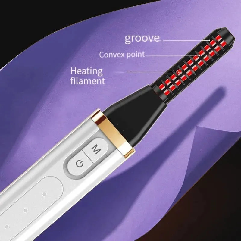 Eyelash Ironing Artifact Electric Rechargeable Styling Heating Lasting Curling Device Household Portable Novice