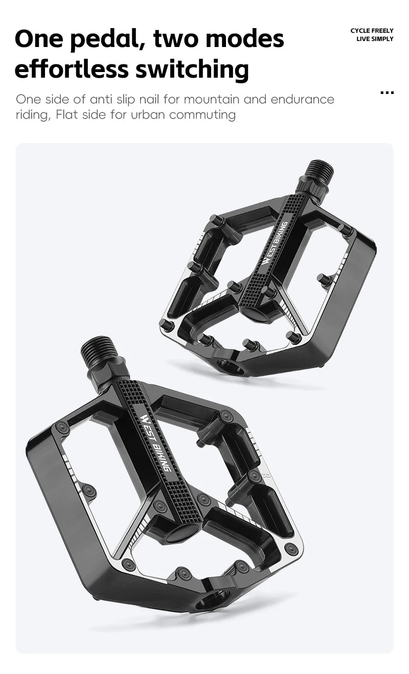 NEW Bicycle Pedals Sealed DU Bearing Nonslip Pedal Mountain Road Bike Cycling Alloy MTB Pedal Bicycle Accessories