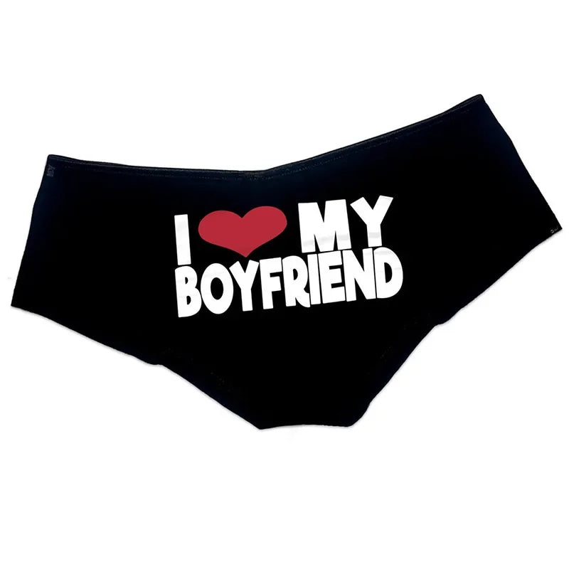 NEW Arrivals *I Love My Husband/Boyfriend Women Panties Valentine's Day Anniversary Gift Present for Girlfriend Wife
