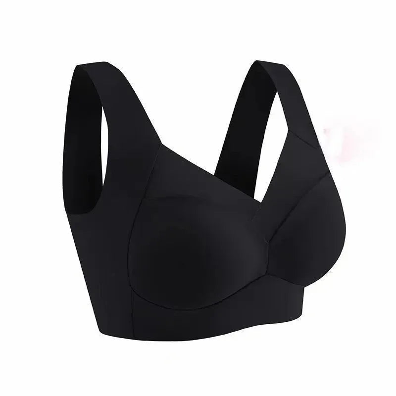 NEW Arrivals L(50KG) -6XL(110KG) Top Quality Ice Silk Seamless Sport Bra Gather Prevent Sagging Underwear No Steel Ring Comfortable Large Size Bra Sexy Vest Bralette Chubby Ladies Underwear
