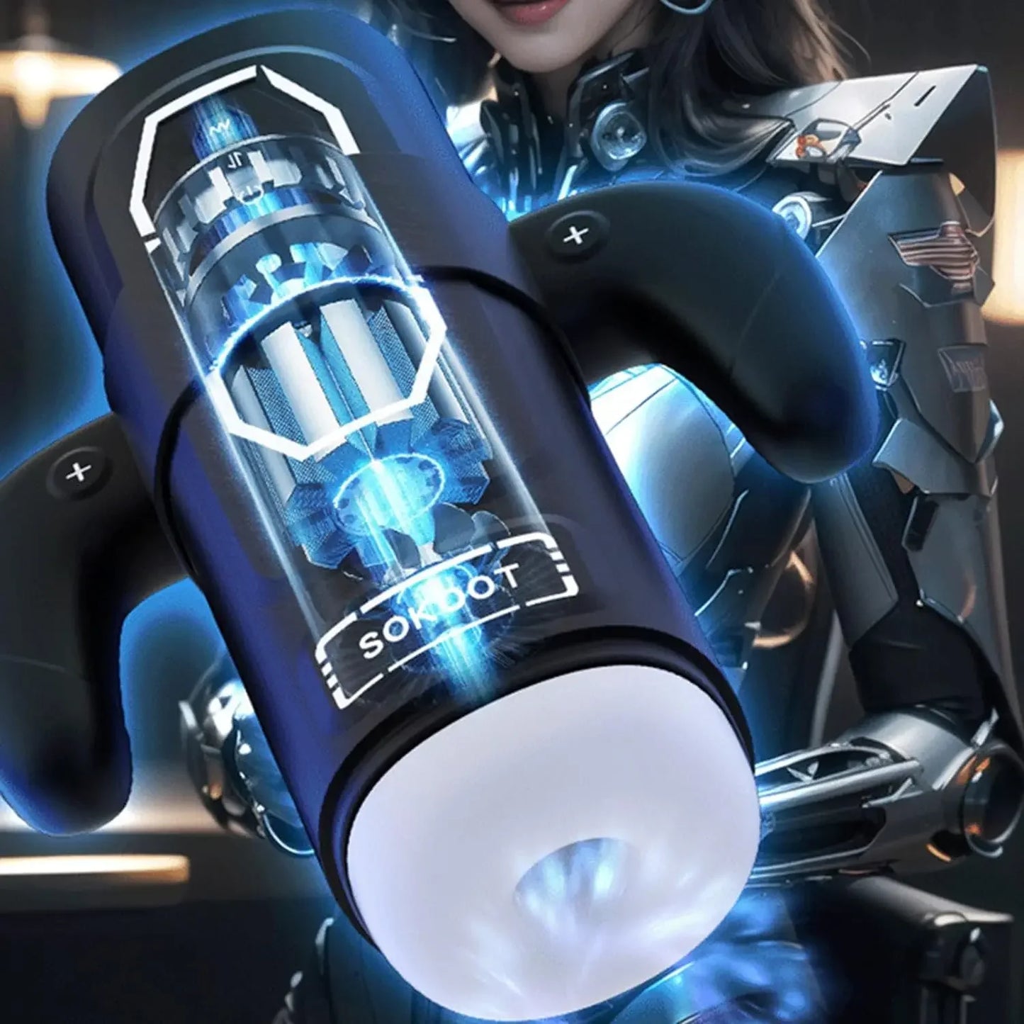 Automatic Male Masturbator Sex Toy Pocket Pussy Male Stroker with 3D Realistic Textured Heating Sucking Vibrating Smart Voice