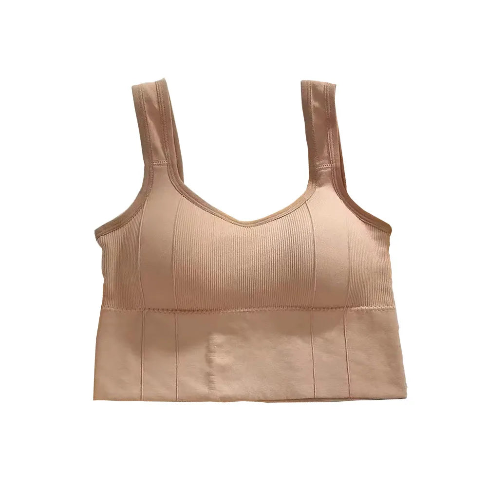 NEW Arrivals 8 Colors Breathable Sports Bra Anti-Sweat Fitness Build-In Tops Women Seamless Yoga Bra Shockproof Crop Top Push Up Sport Bra Gym Girls Workout Tops
