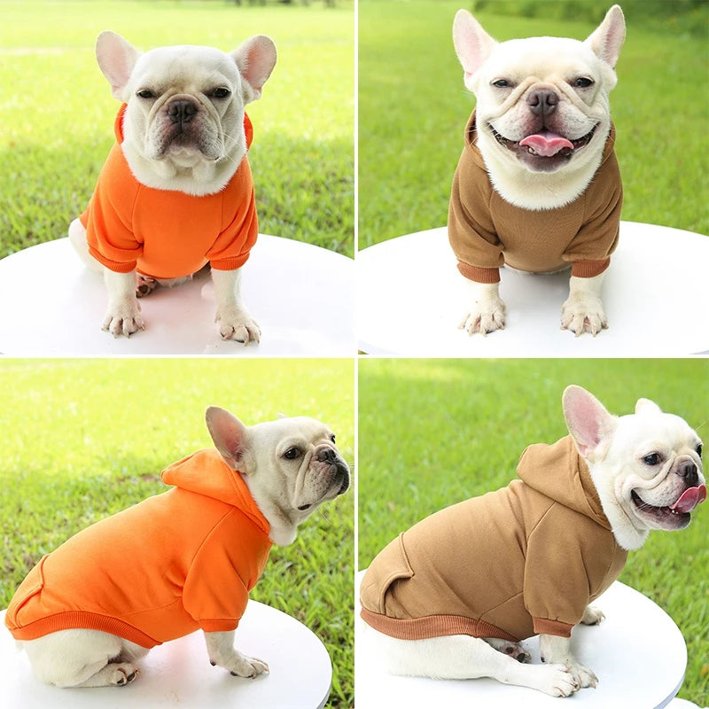Fleece Pet Clothes Dog Warm Vest Winter Cute Hoodie Sweater for Small Medium Pet Puppy Shirt Clothing