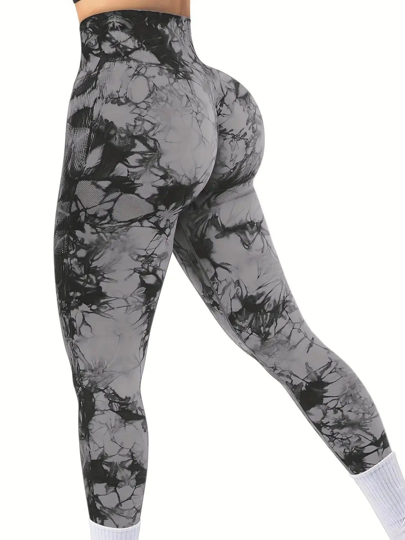 NEW Arrivals S(45-55KG0- XL(75-95KG) 9 Colors Women's Tie-Dye Seamless Peach Butt High Waist Butt Pants Stretch Fitness Yoga Pants Outdoor Running Leggings Ladies Sports Clothing Supplies