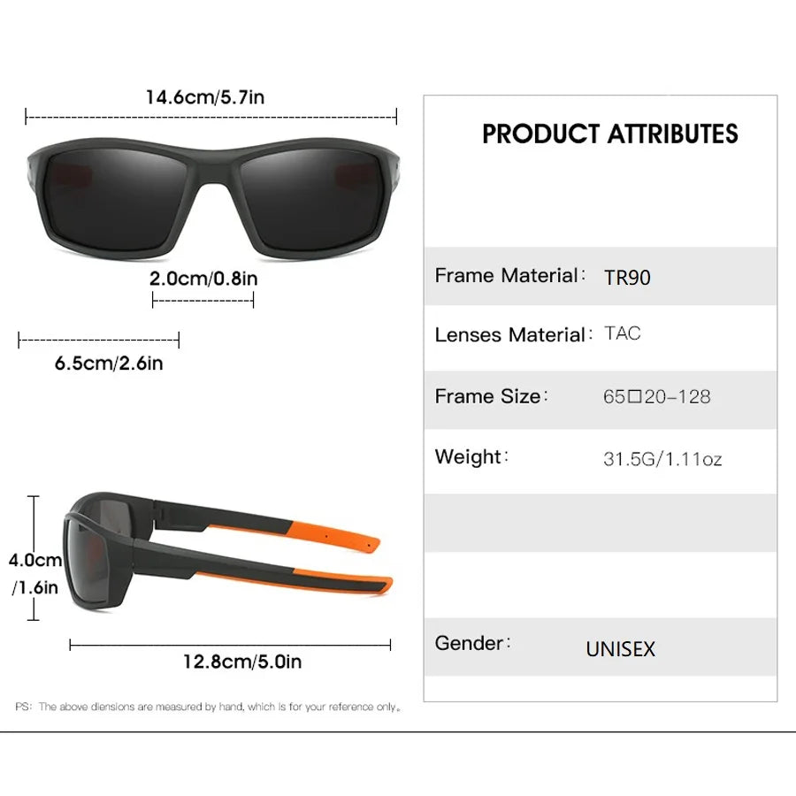 NEW Arrivals 3 PCS Set Fashion Vintage Polarized Sports Sunglasses Men Women Fishing Running Cycling Mountaineering Sun Glasses UV400 Eyewear