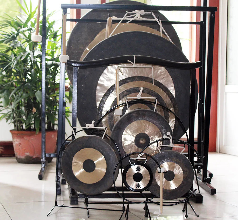 NEW Arrivals Handmade Tibetan Gong 10 inch Gong with Gong Stand Tibet Percussion Instrument Yoga Meditation Sound Therapy