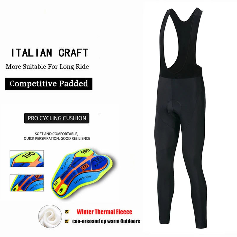 NEW Arrivals S-4XL 5 Options Cashmere Leggings Women Man Team Cycling Trousers Winter Thermal Mountain Bike Pants Bicycle Tights Cool Max 19D Gel Pad Keep Warm Women Men Sports Apparel Supplies