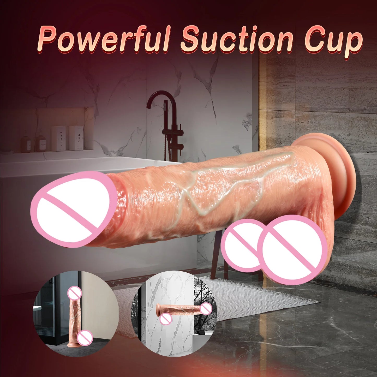 NEW Arrivals 26,5cm Super Long Telescopic Dildo Vibrator Huge Penis Anal Thrusting Realistic Dildos Anal Plug Stimulation Dick Sex Toys For Women Endless Pleasure Adults Sex Store Products