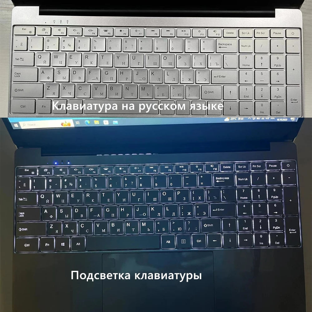 NOTEBOOK 15.6 inch Fingerprint Lock Laptop Windows 11 10 Pro 1920*1080 Portable Intel Celeron Laptop D4 16G RAM 128GB/256GB/512GB/1TB SSD HDMI Port Multi-Languages Computer Laptops Tablets Accessories Supplies Electronics Pr