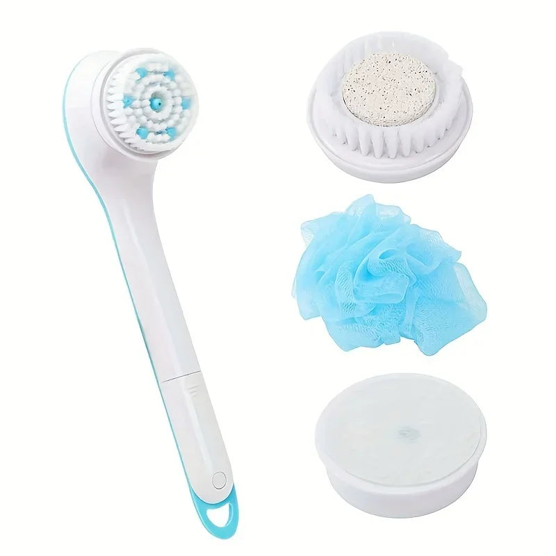 Electric spin spa brush Back Brush Long Handle For Shower Brush Used For Body Cleaning Exfoliating Massage Body