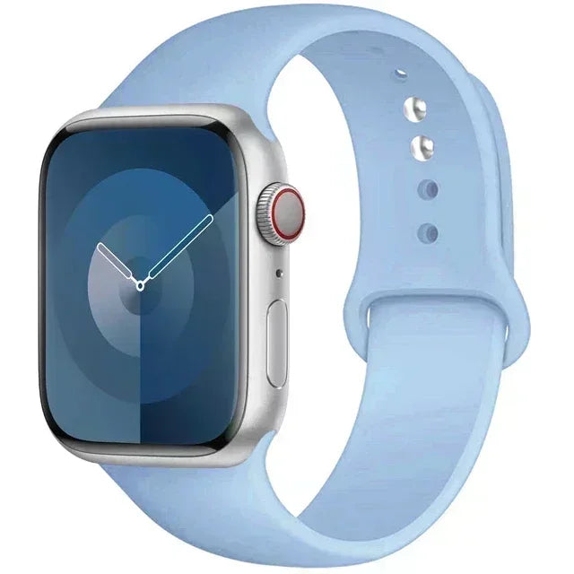 Original Silicone Strap For Apple Watch Band 44mm 38-40 42-46 41-45 46MM 49 mm Bracelet Watch Serie Accessories 10 9 7 4 5 6 8 SE Ultra 2 3 Electronics Supplies