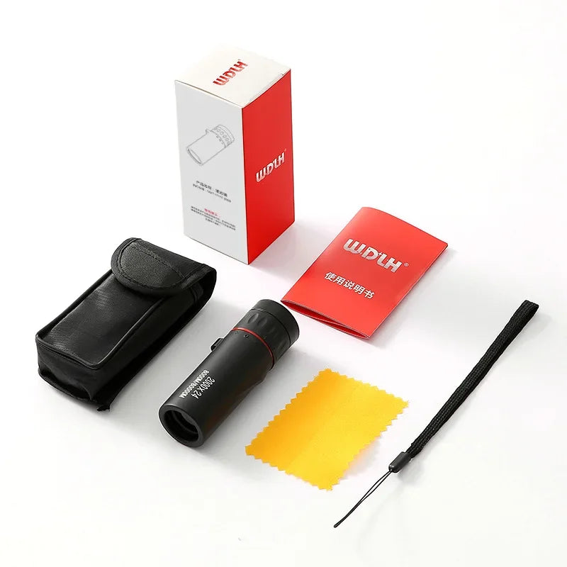 2000x24 HD Monocular Telescope Mini Portable Mobile Phone Telescope Outdoor Camping Hunting Bird Watching Telescopes 