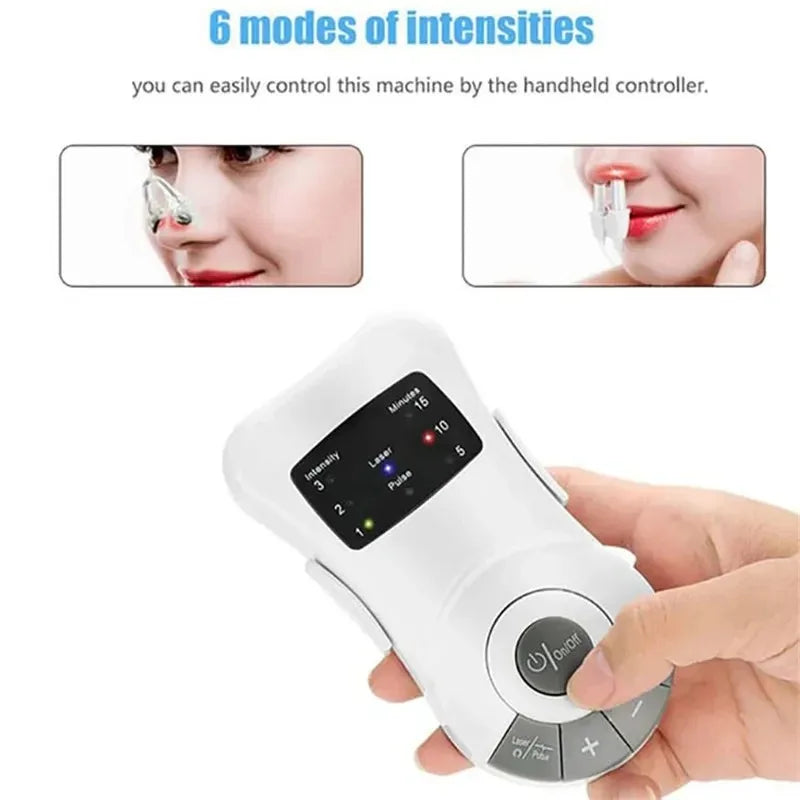 NEW Arrivals Rhinitis Red Light Treatment Machine Stuffy Nose Nasal Itching Sinusitis Cold Cure Allergy Reliever Therapy Device Health Care Supplies