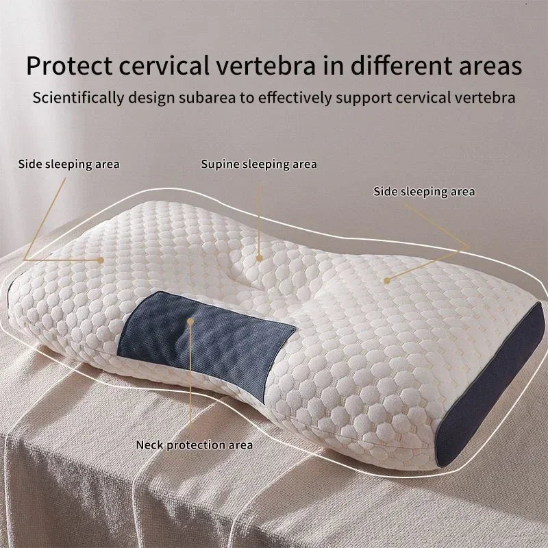NEW Arrivals Pillow Help Sleep And Protect The Neck Cervical Orthopedic Household Soybean Fiber Massage SPA Pillow For Sleeping