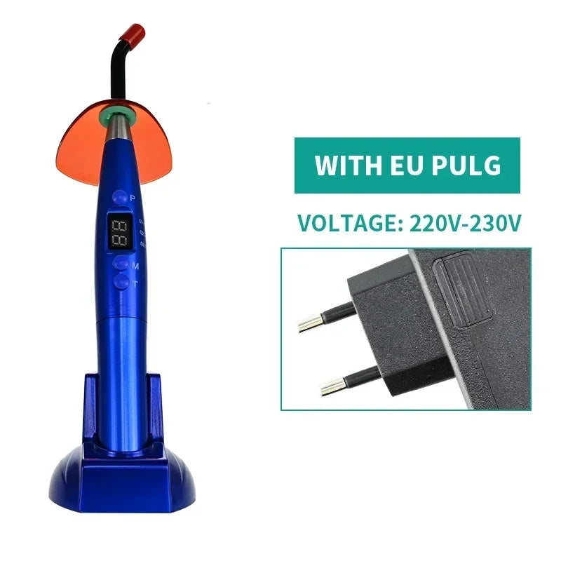 NEW Arrivals Dental Wireless Curing Light Resin Solidification 5W≥1200mw/c㎡ 440-480nm Wavelength Curing Machine With LED Screen Teeth Mouth Hygiene Tools Health Care Supplies