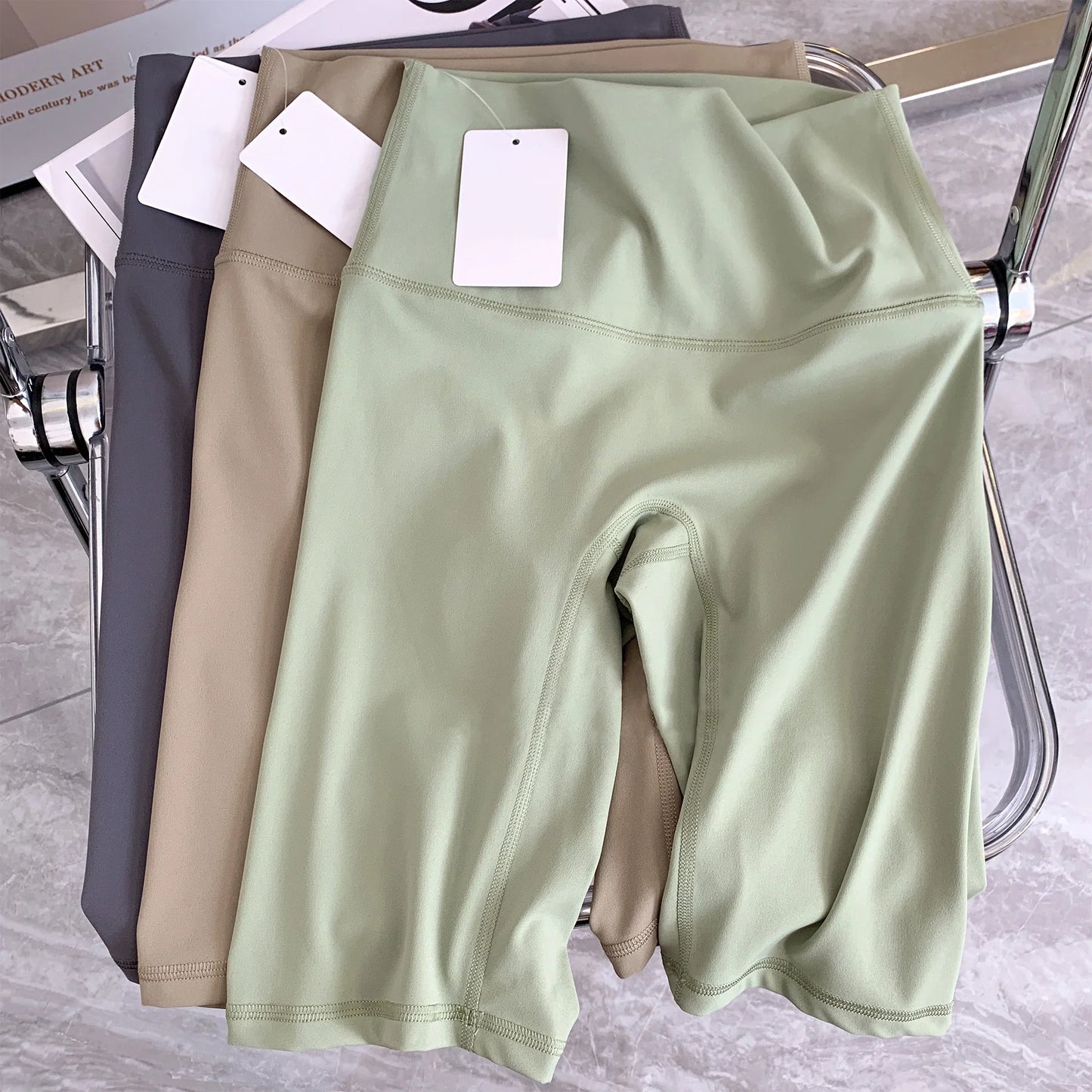 NEW Arrivals S-XL 12 Colors Women's Yoga Shorts Elastic Peach Butt Breathable Tights Leggings Sports Fitness Yoga Cycling Athletic Pilates Gym Shorts🚴♀️👏