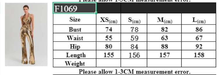 NEW Arrivals Women's Sleeveless Gold Sequin Jumpsuit Sexy V Neck Sparkle Sequined High Waist Wide Leg Pants Jumpsuit Celebrity Evening Party Ladies Luxury Fashion Clothing Supplies