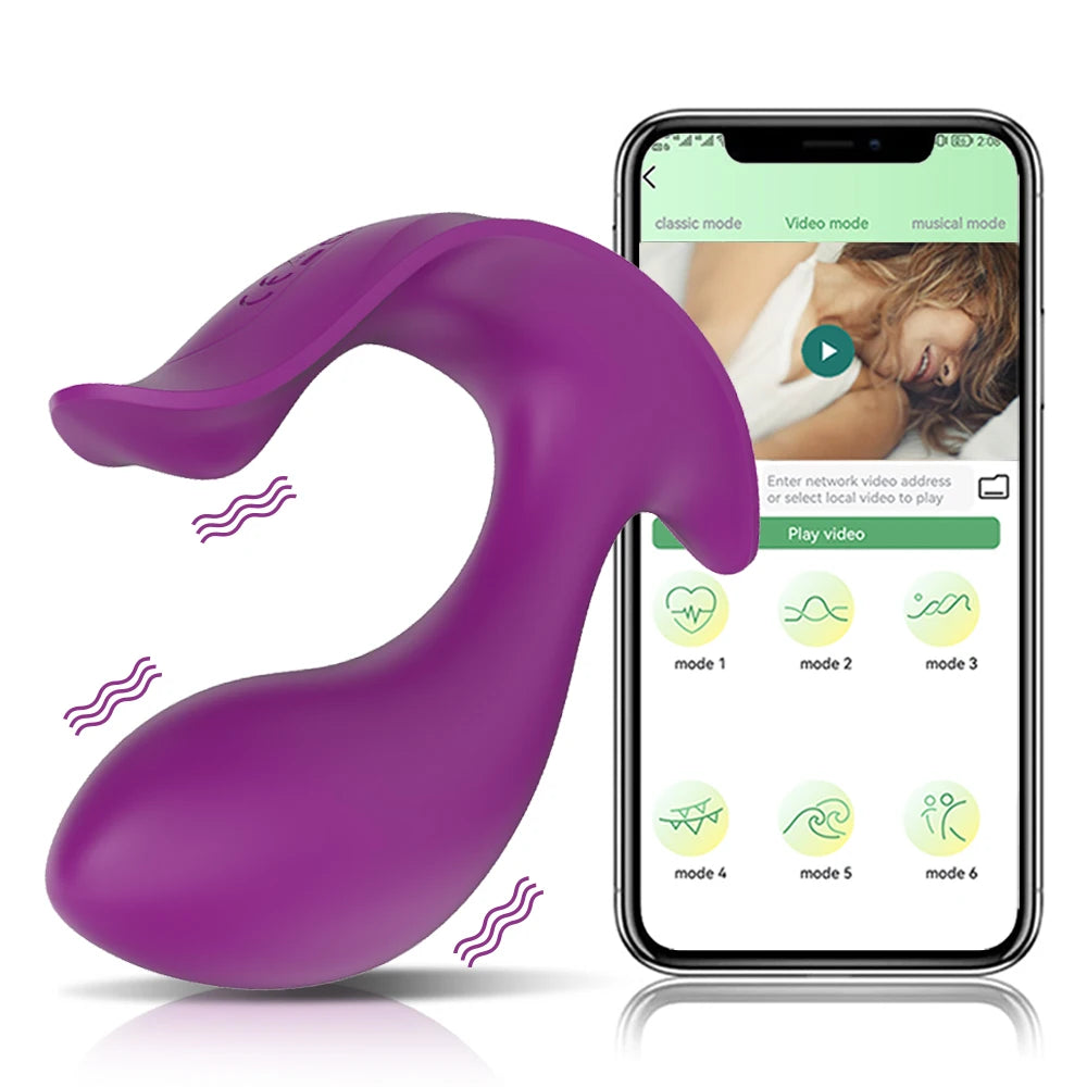 Bluetooths Dildo Vibrator for Women Wireless APP Remote Control Vibrator Wear Vibrating Panties Toy for Couple Sex Toys Shop