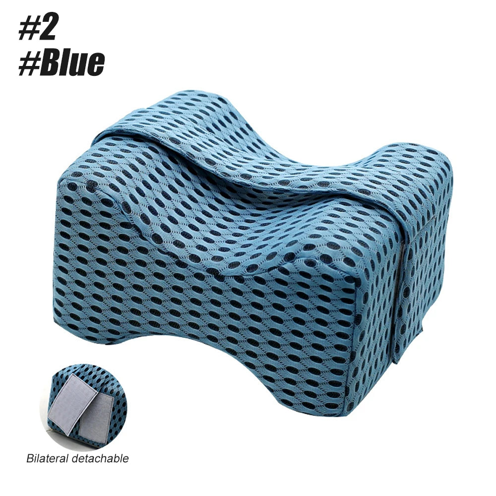 NEW Arrivals Memory Foam Wedge Sleeping Knee Pillow for Side Sleepers Back Pain Sciatica Relief Pregnancy Maternity Pillows Back Leg Cushion Health Care Accessories