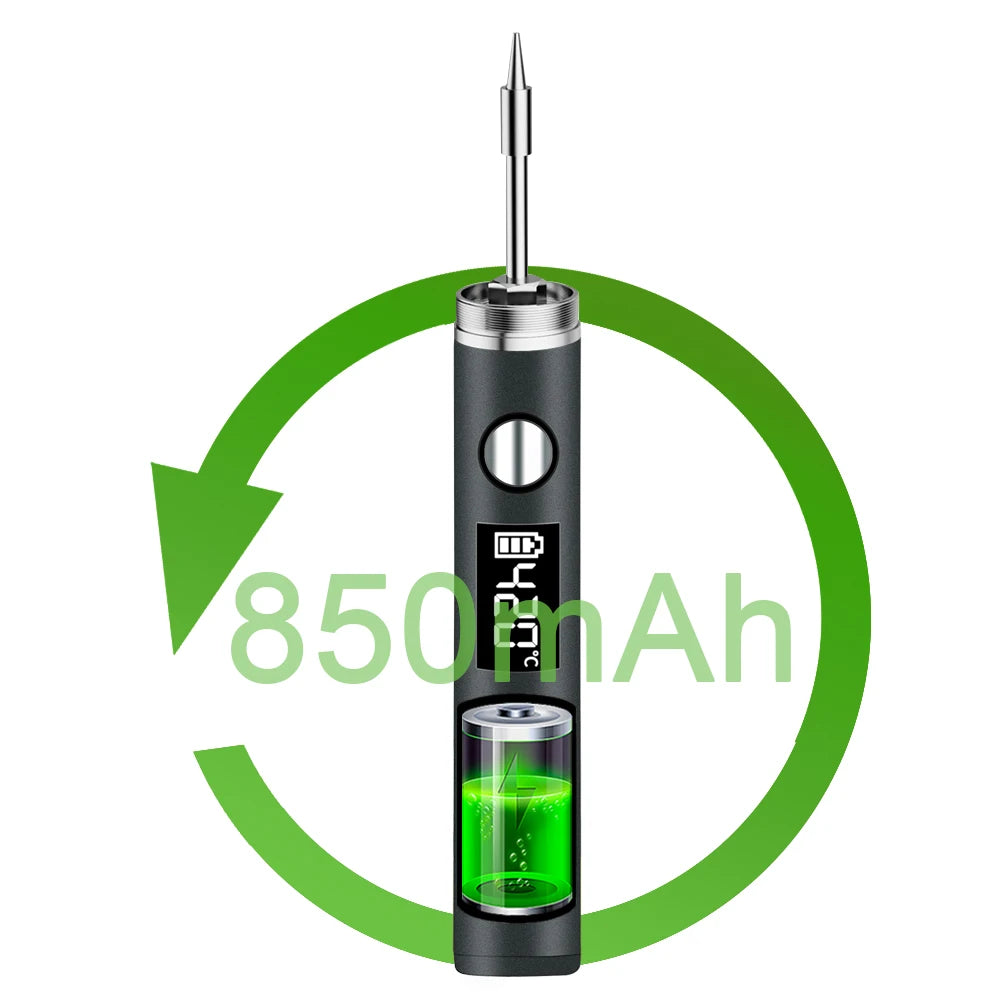 NEW Arrivals USB Soldering Iron Set Kit 5V 8W with Lithium Battery Portable Repair Welding Tools Electric Solder Iron Soldering Station Solder Wire