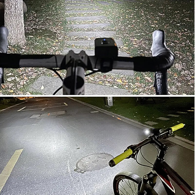 NEW LED Bicycle Front Light Type-C 6 Modes Rechargeable Bicycle Headlight MTB Road Bike Headlamp Easy to Install Cycling Accessories