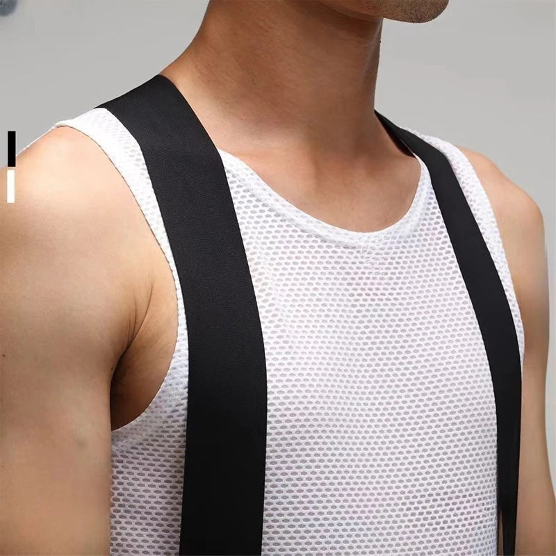 NEW Arrivals S-4XL Plus Size Cycling Base Layer Reflective Underwear Cycling Jersey Sport Vest Men Undershirt Quick Dry Elastic Vest Road Bike Clothes