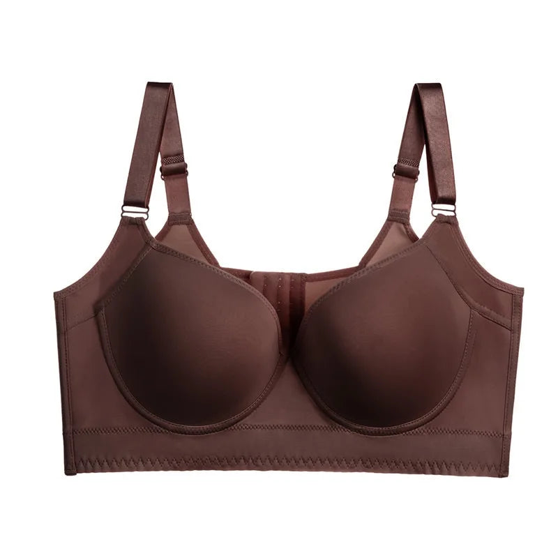 NEW Arrivals 2PCS- PLUS SIZE Chubby Women's Back Smoothing Bra Hides Back Fat Full Coverage Comfortable Seamless Bra Push-Up Bra Curvy Ladies Underwear Sets