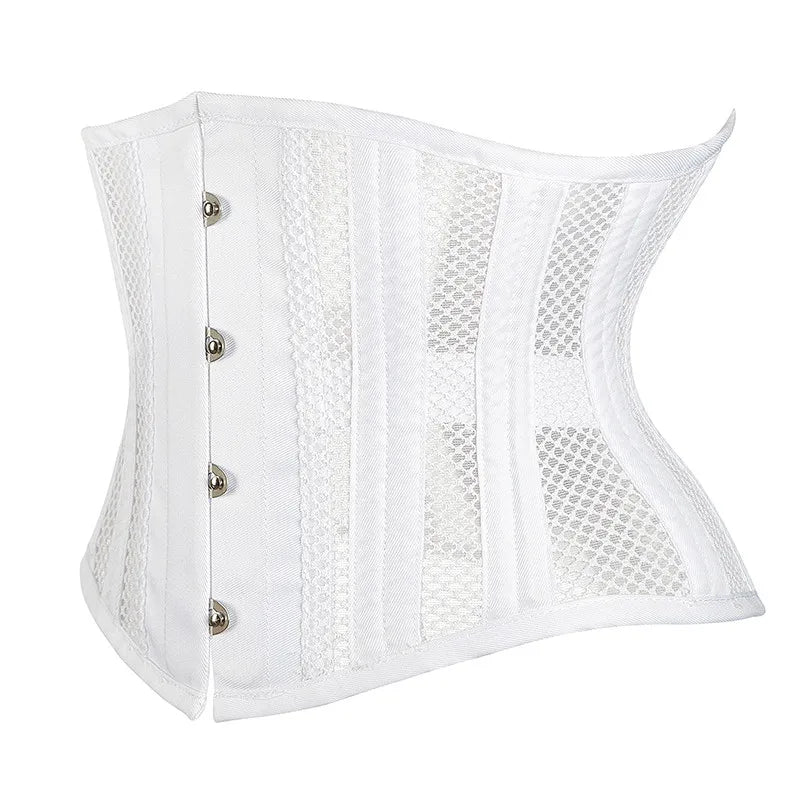 S-6XL Women Girls Bodysuits Shaper Sexy Tummy Control Shapewear Mesh Slimming Flat Belly Under Bust Corset Plus Size Breathable Lingerie Female Body Slim Care Supplies Ladies fashion High Quality Underwear Products