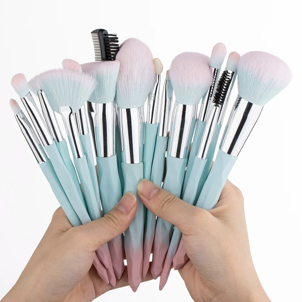 KOSMETYKI 15PCS Professional Makeup Brushes Set Cosmetic Foundation Powder Face Lip Eye Eyeshadow Concealer Brush Makeup Tool