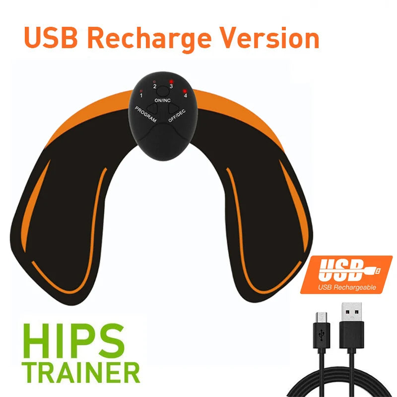 NEW Arrivals Women Men Wireless EMS Muscle Stimulator Toner ABS Abdominal Hip Trainer Weight Loss Fitness Shaping Electric Body Slimming Massager Sports Supplies