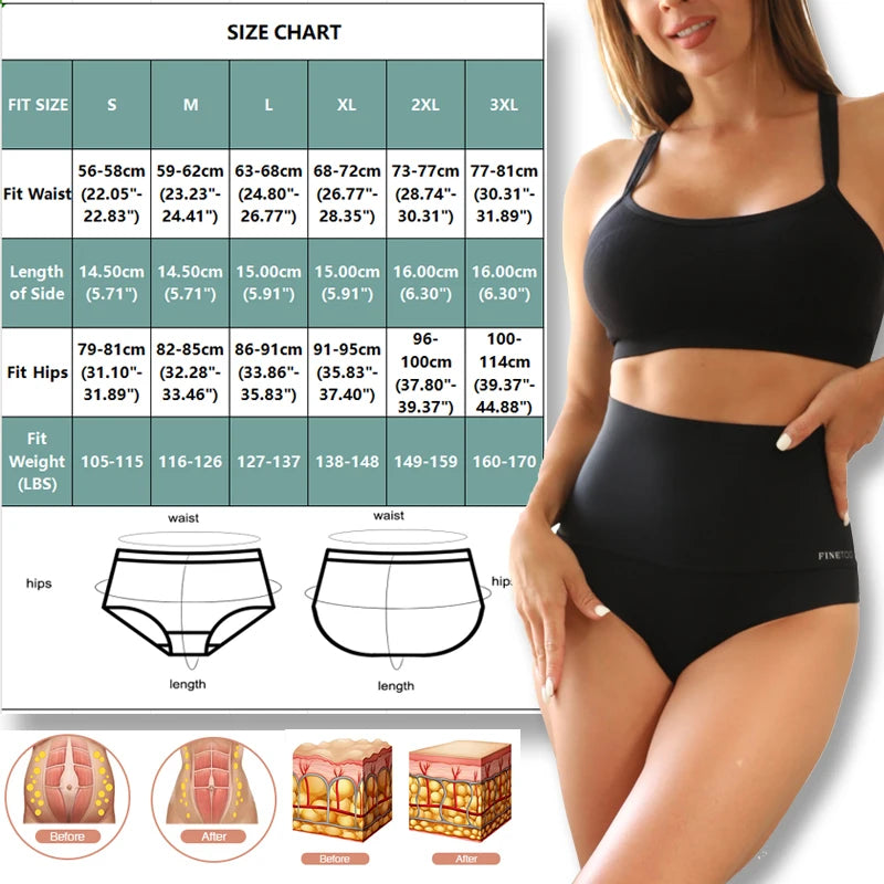 3PCS Set High Rise Women Seamless Shapewear Ice Silk Breathable Bodysuit Tummy Control Butt Lifter Briefs Ladies Slimming Underwear