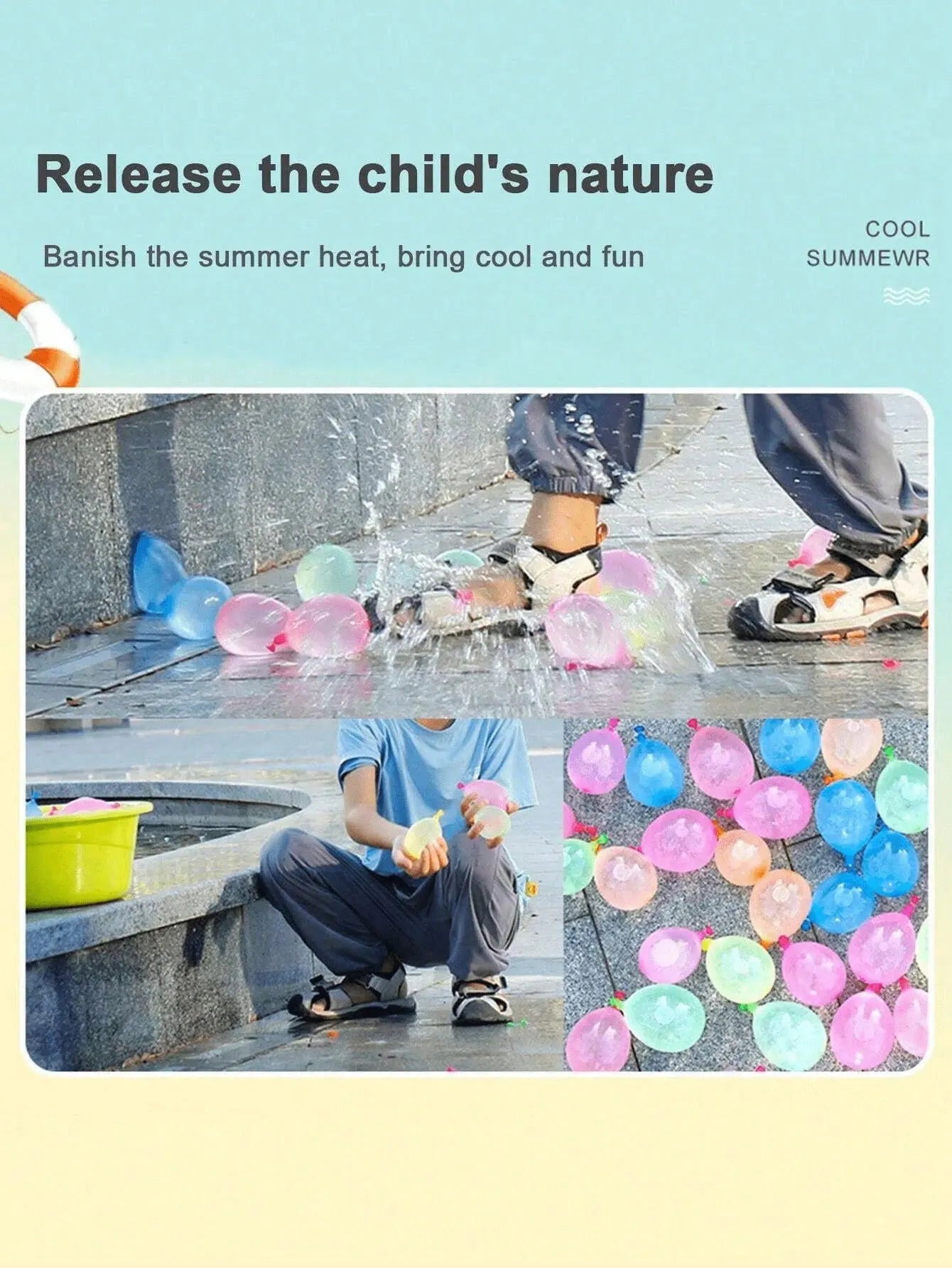 NEW Arrivals 555/999PCS Set Water Balloons Quick Fill Set, Summer Splash Fun Water Party Game, Family Outdoor Swimming Pool Water Balloons Water Bombs Summer Adults Children Games