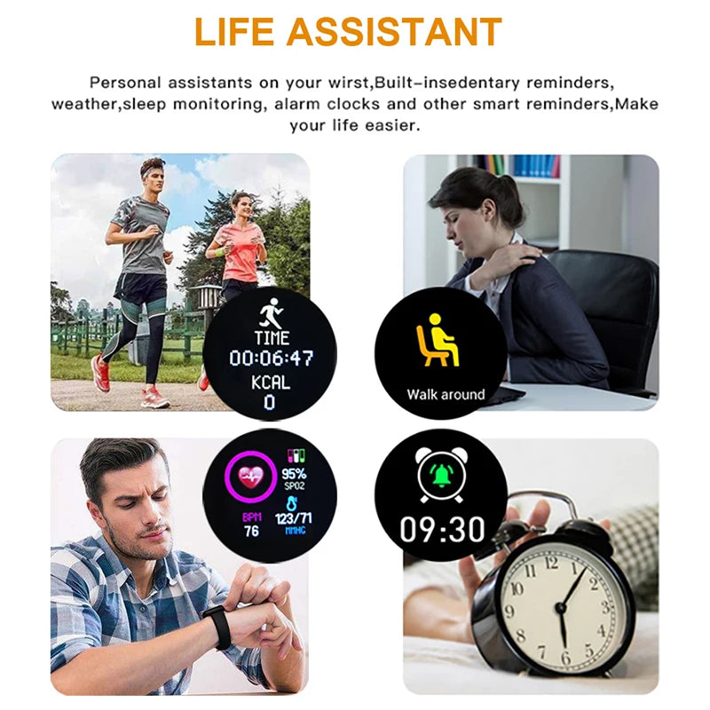 NEW Arrivals Smart Watch Women Waterproof Wrist Watches Men Smartwatch Electronic Clock Kids Fitness Tracker Watch For Xiaomi Huawei Bracelet