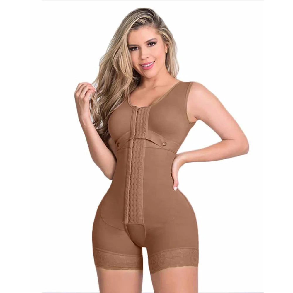 NEW Arrivals S-3XL Black/Beige Color Modeling Girdle for Women High Compression Shapewear With Hook And Eye Slimming Bodysuit Fajas Colombian Flat Belly Ladies Underwear Supplies